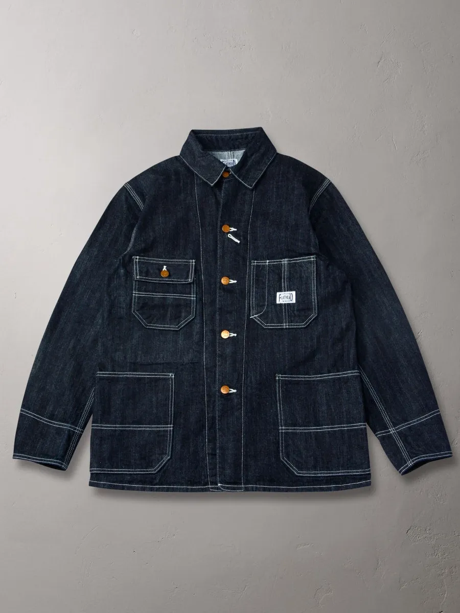 10oz Selvedge Indigo Denim Coverall FN-OJ-DC001