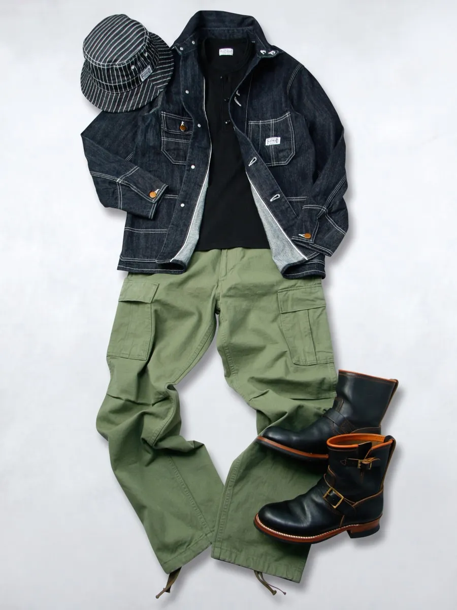 10oz Selvedge Indigo Denim Coverall FN-OJ-DC001