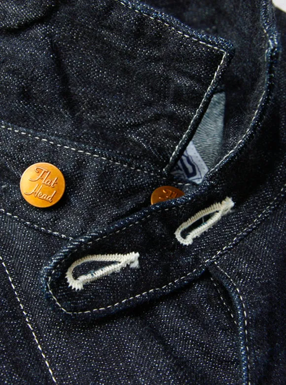 10oz Selvedge Indigo Denim Coverall FN-OJ-DC001