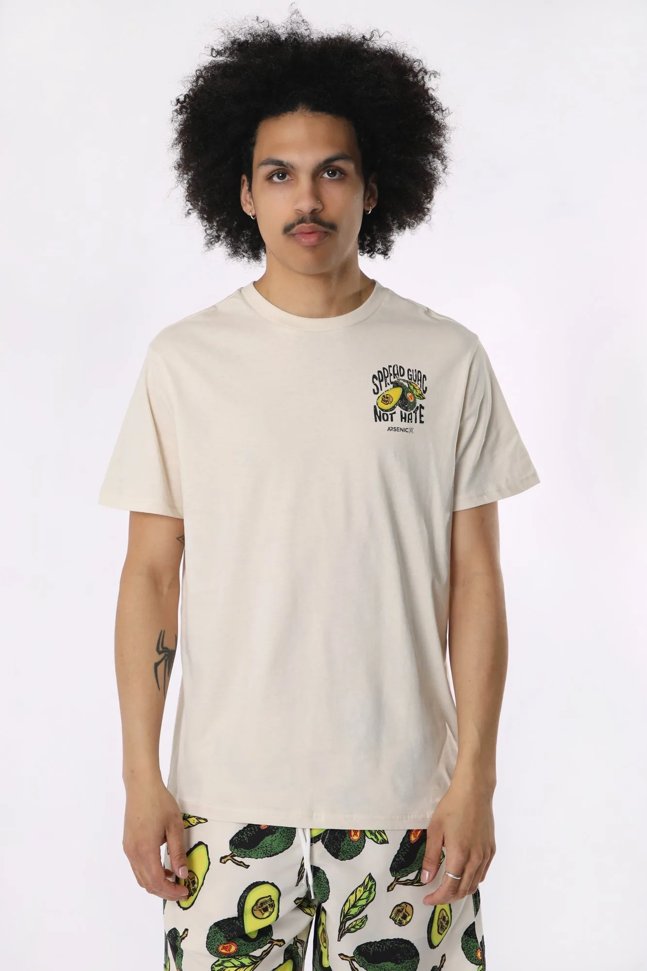 Arsenic Mens Banana Skeleton T-Shirt