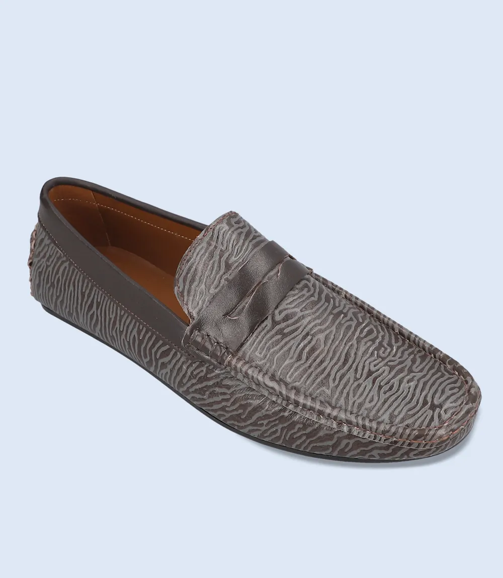 BM4270-GREY-Men Driving Moccasins