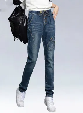 Boyfriend Harem Jeans for Women Skinny Jeans