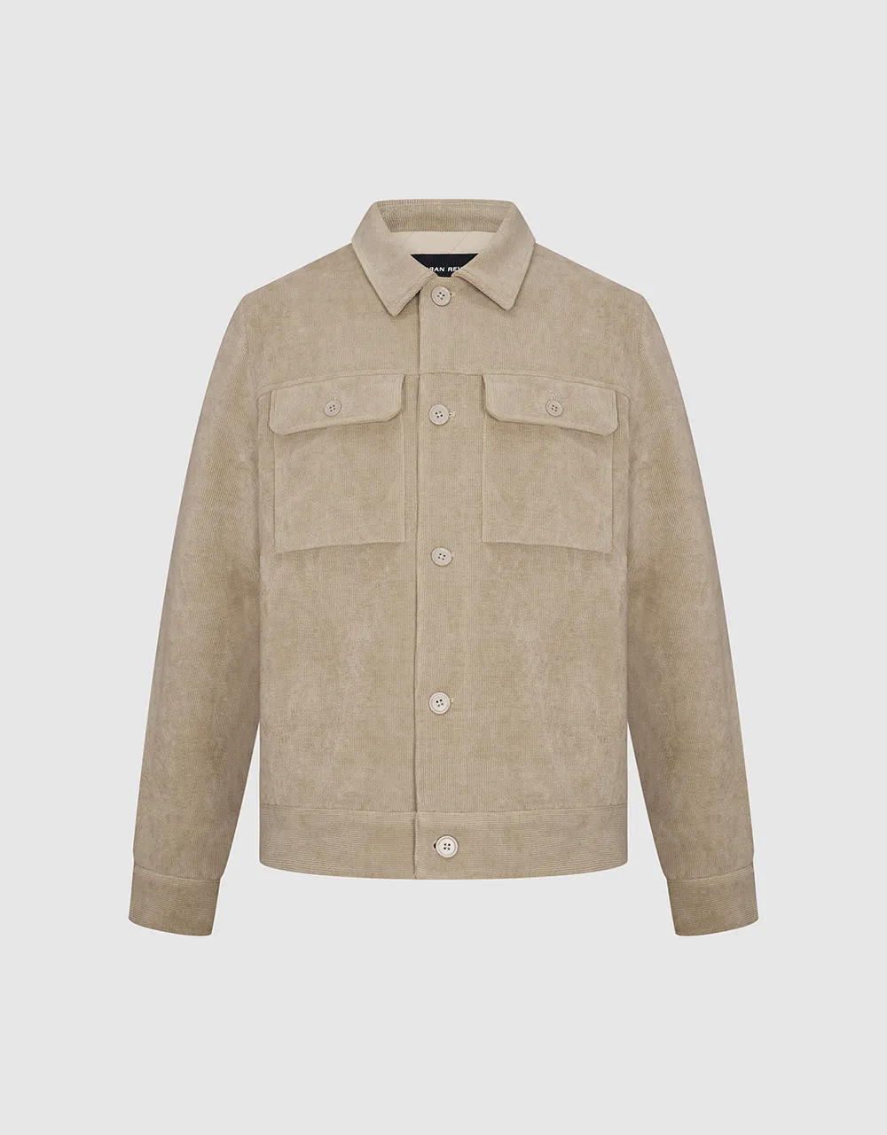 Button Up Straight Padded Coat