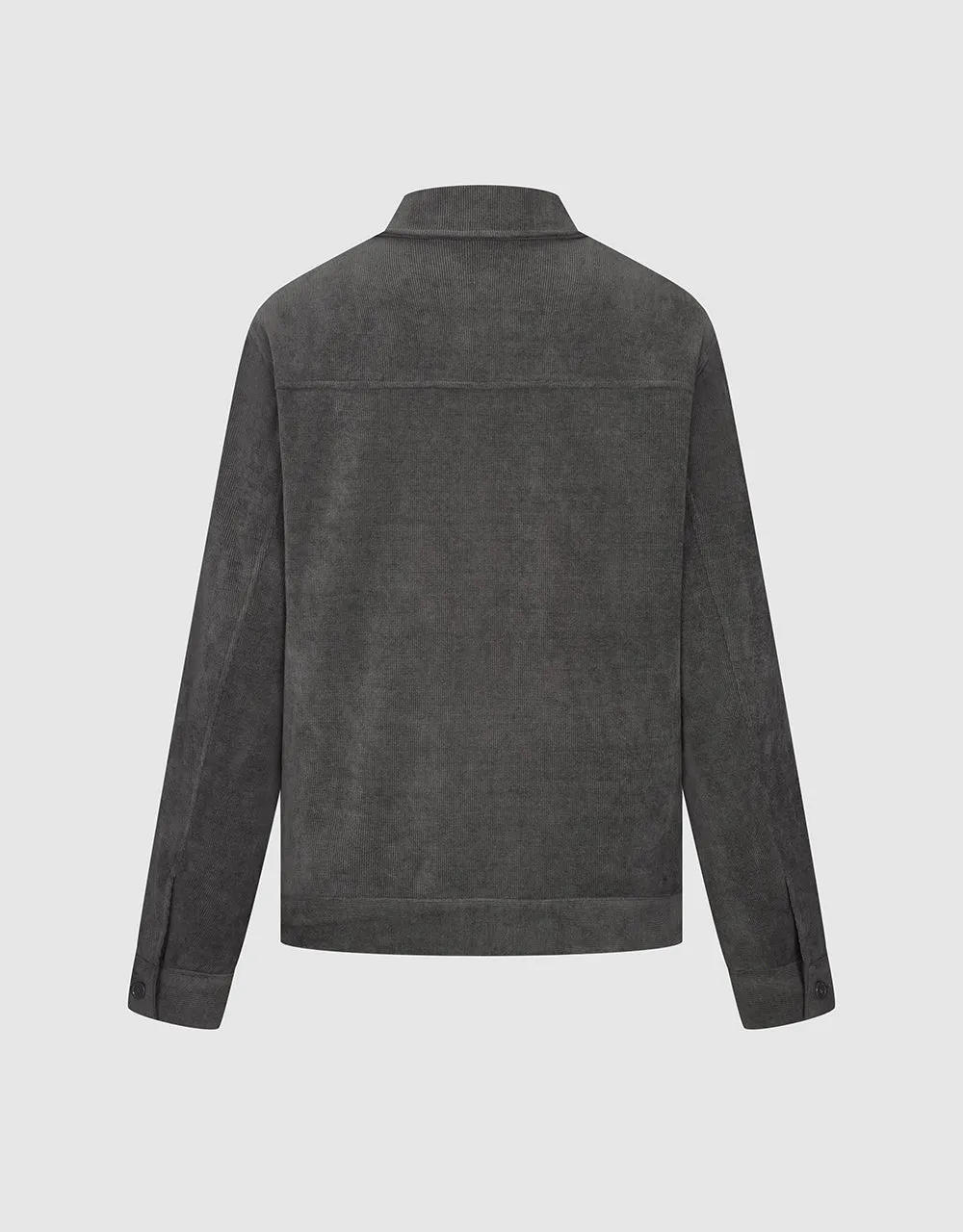 Button Up Straight Padded Coat