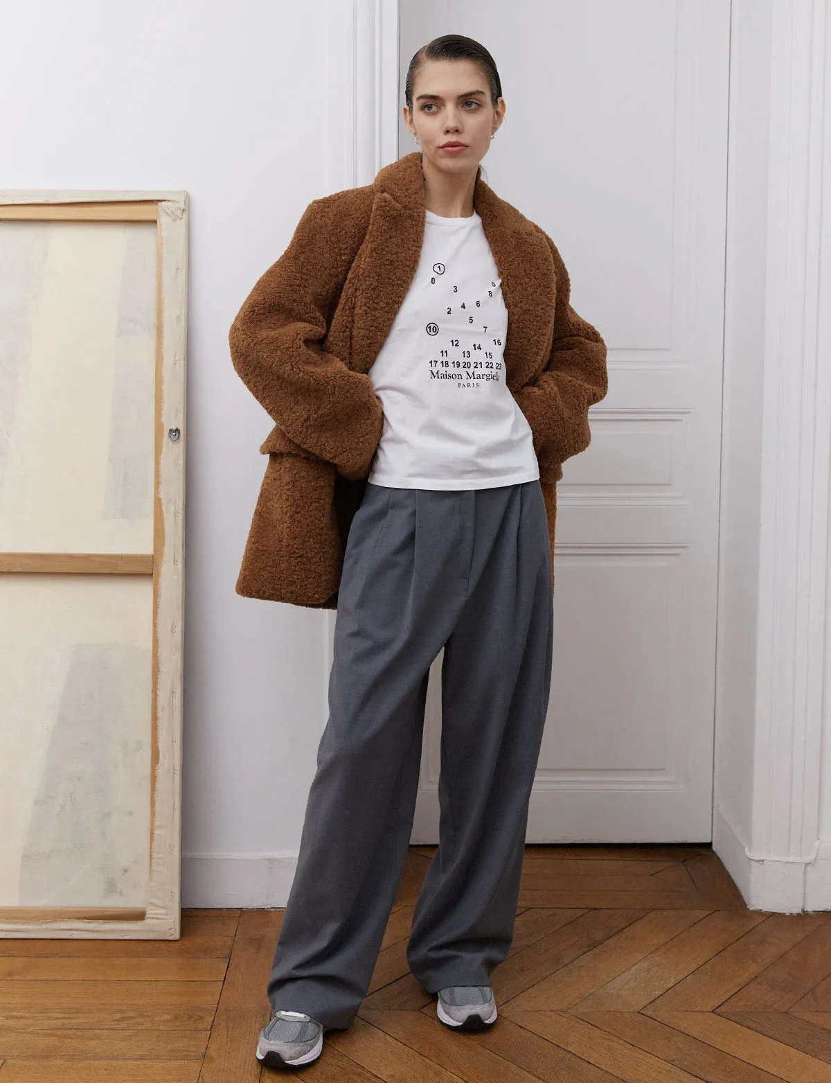 Camel Faux Fur Coat