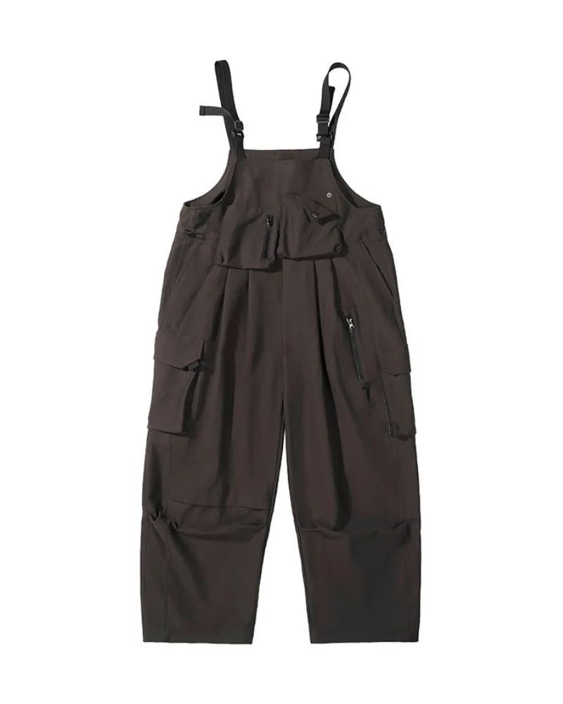 Functional Multi-Pocket Utility Overall Pants
