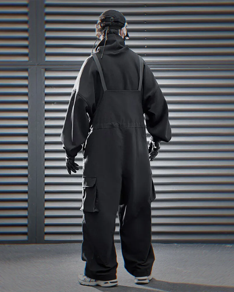 Functional Multi-Pocket Utility Overall Pants
