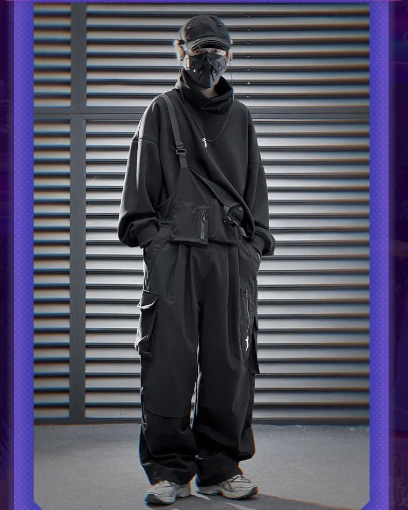 Functional Multi-Pocket Utility Overall Pants