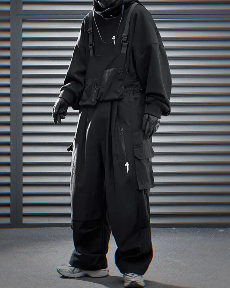 Functional Multi-Pocket Utility Overall Pants