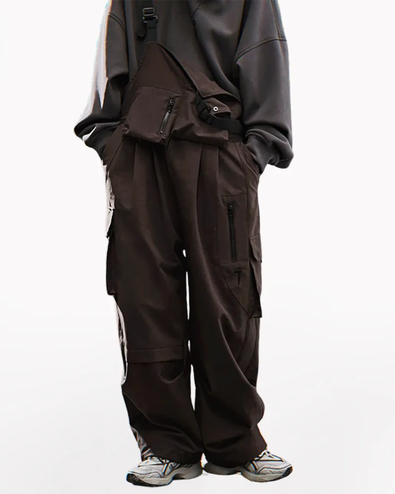 Functional Multi-Pocket Utility Overall Pants