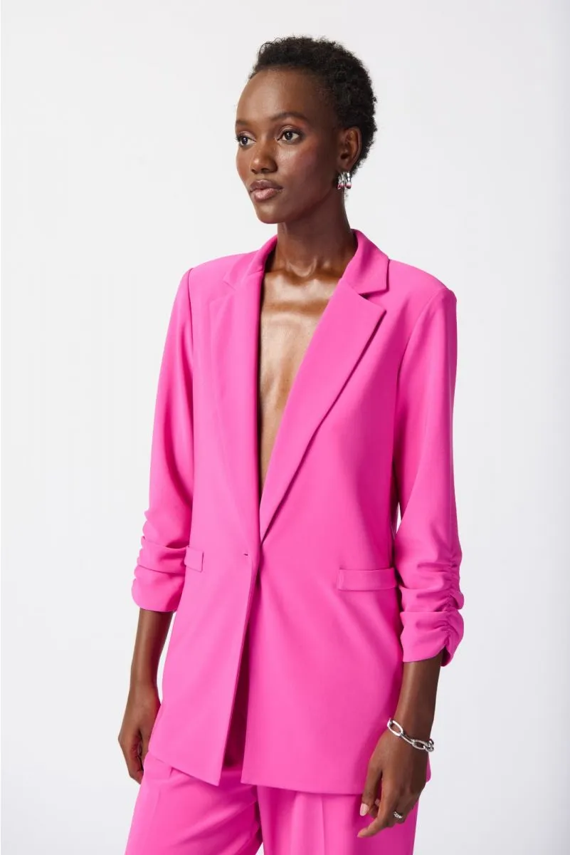 JOSEPH RIBKOFF 241031 Blazer with Shirred Sleeves