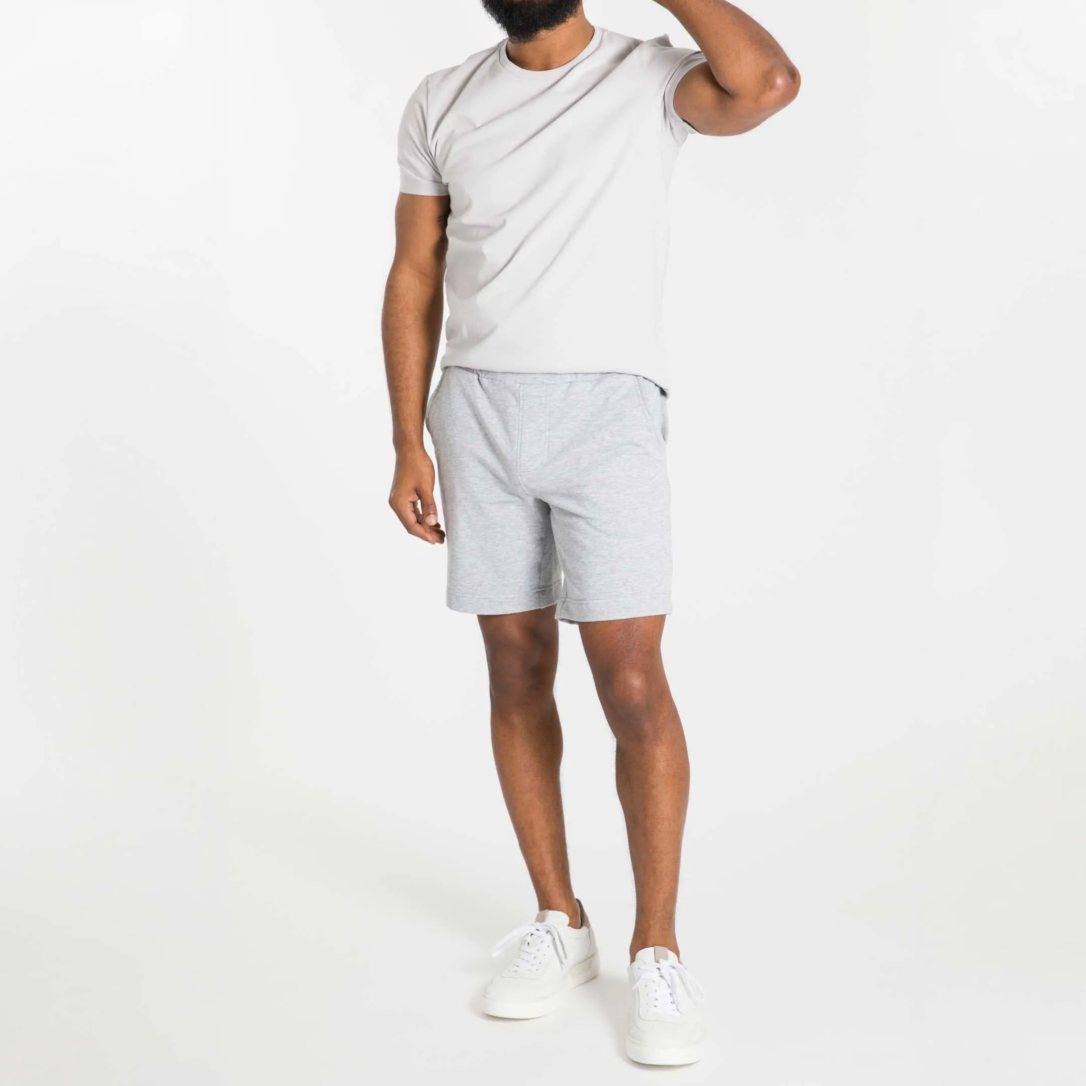 Light Grey French Terry Short