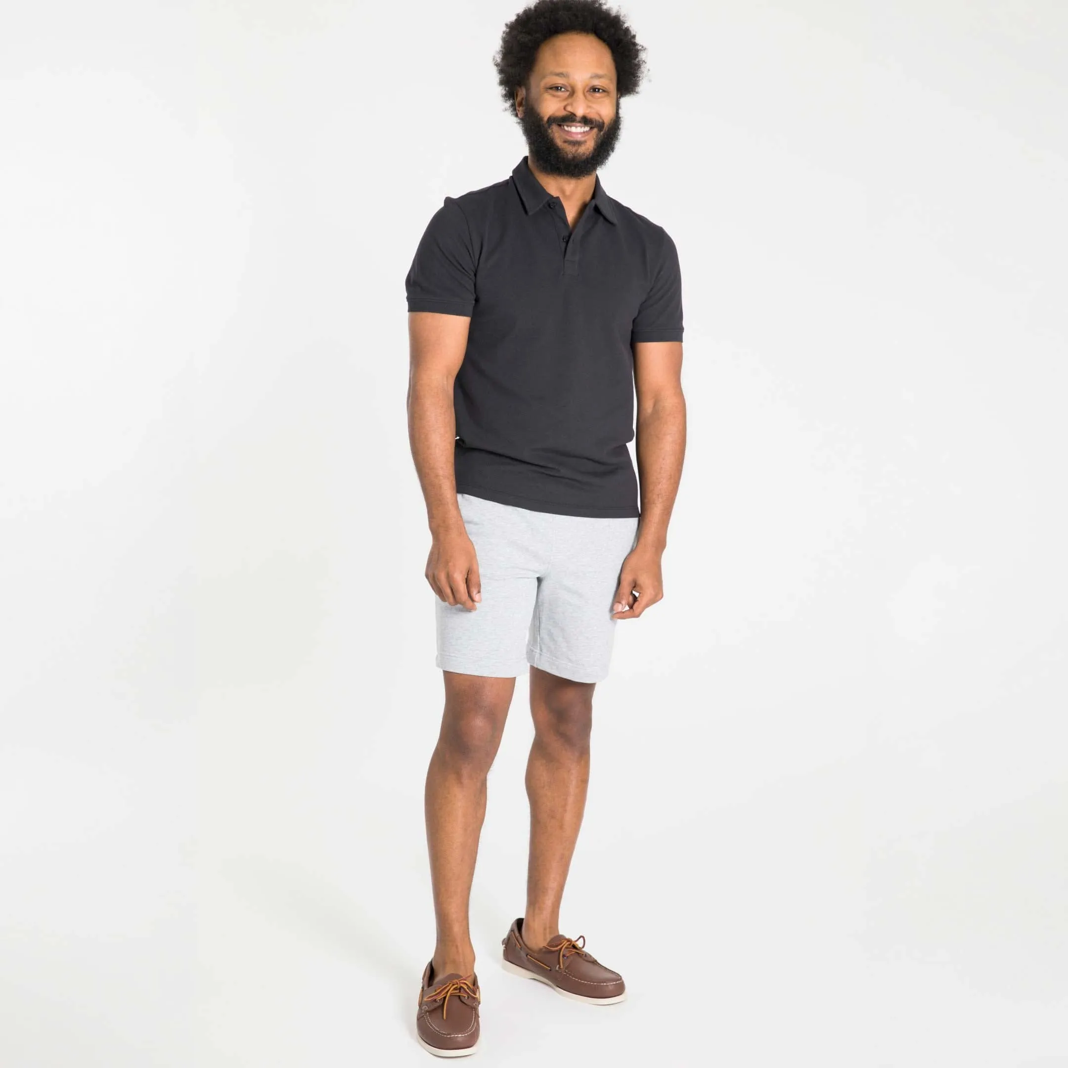 Light Grey French Terry Short