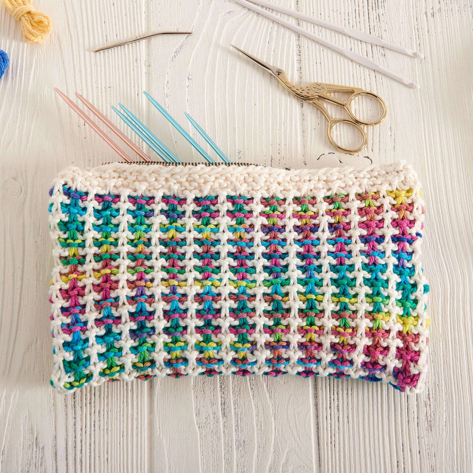 Lily Tweed Stitch Knit Rectangular Case
