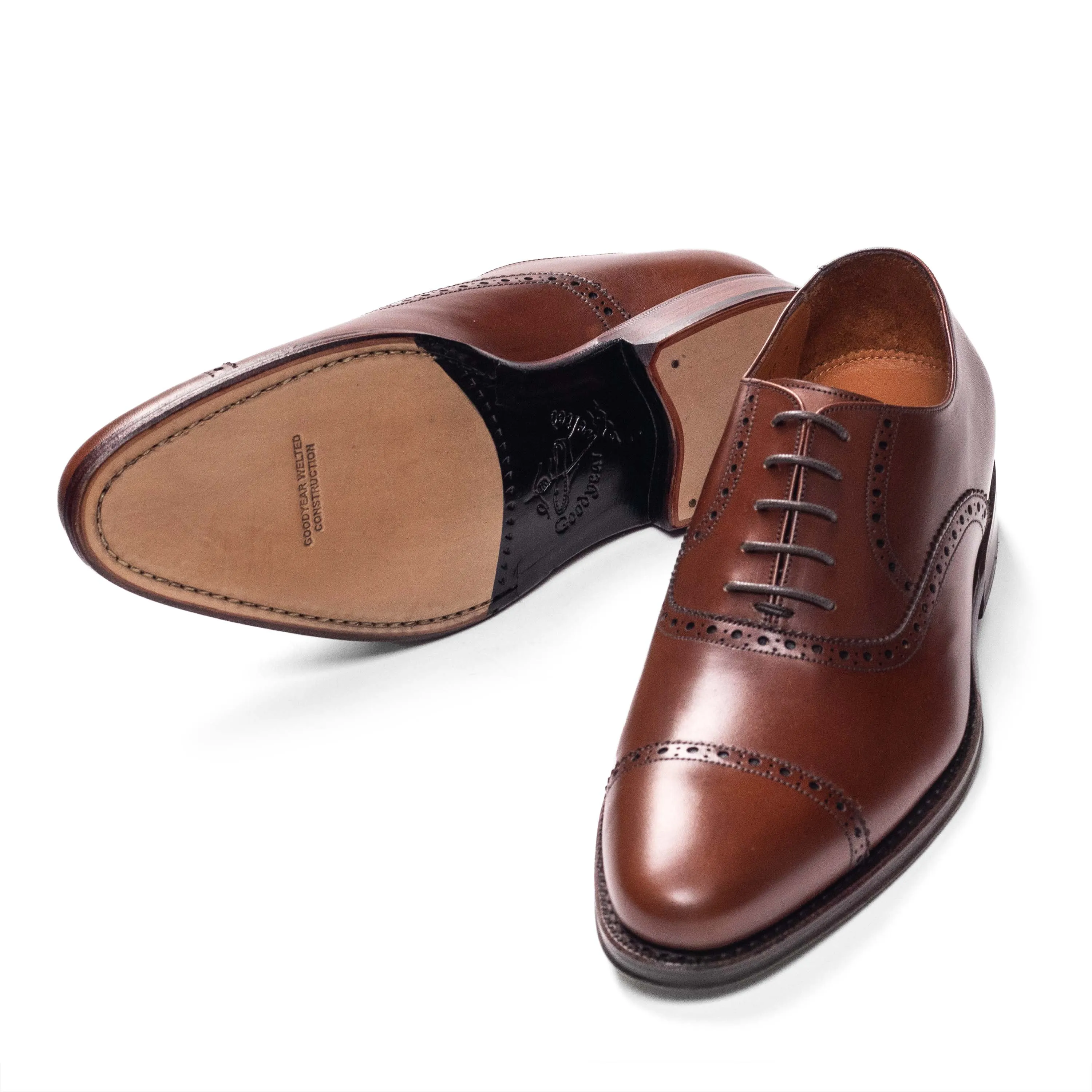 Men's Quarter Brogue Oxford / Cuoio Calf 98409