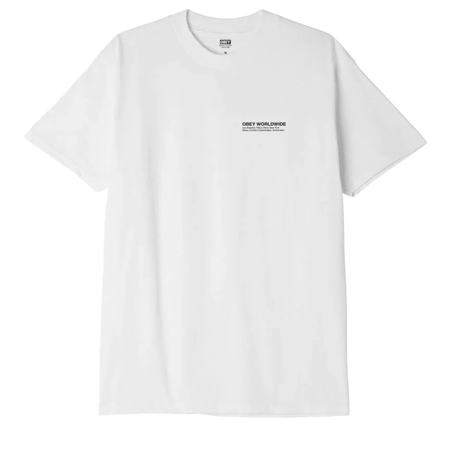 Obey Half Face Icon short sleeve t-shirt 165263357 white