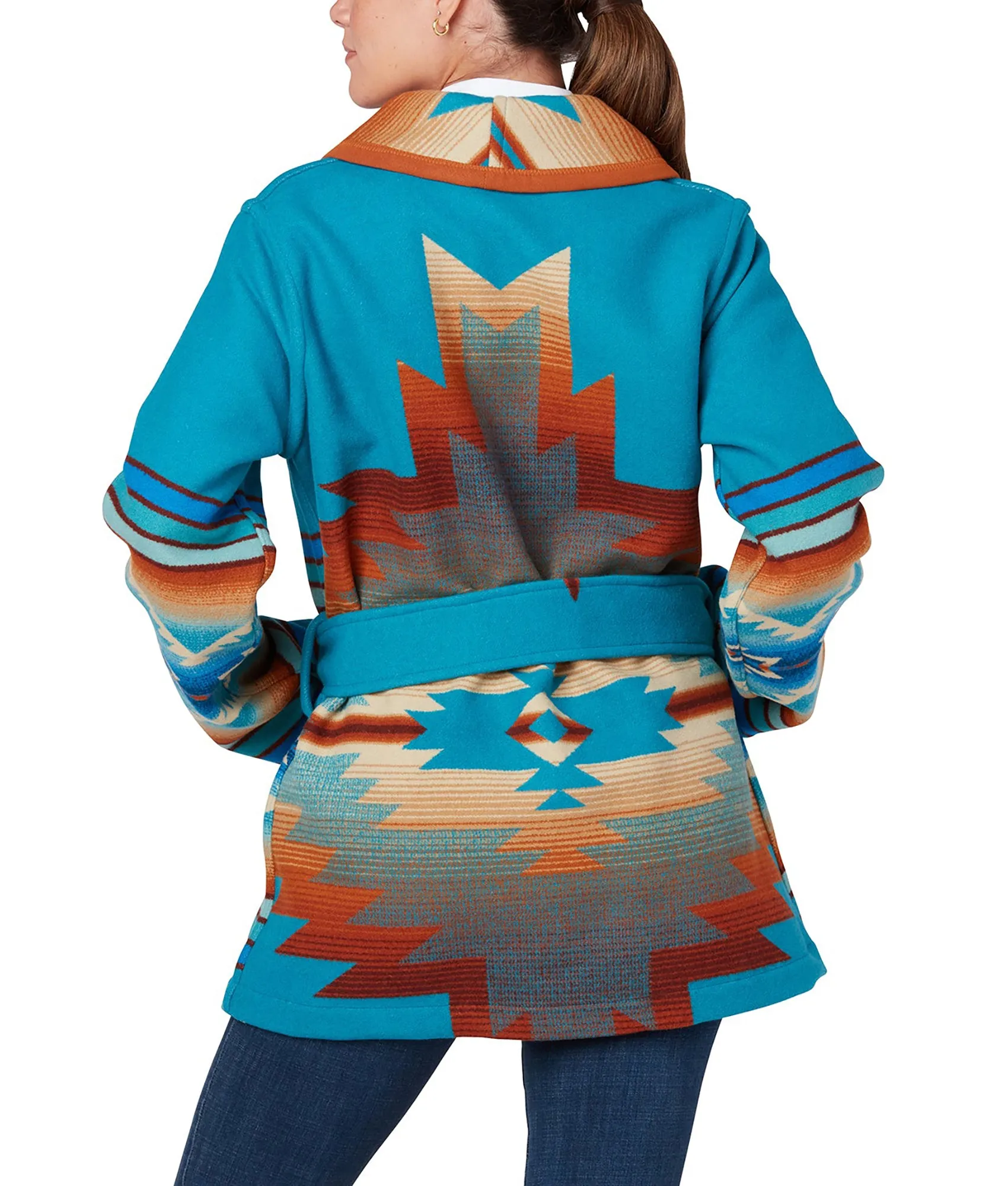 Pagosa Springs Wrap Coat :: Blue