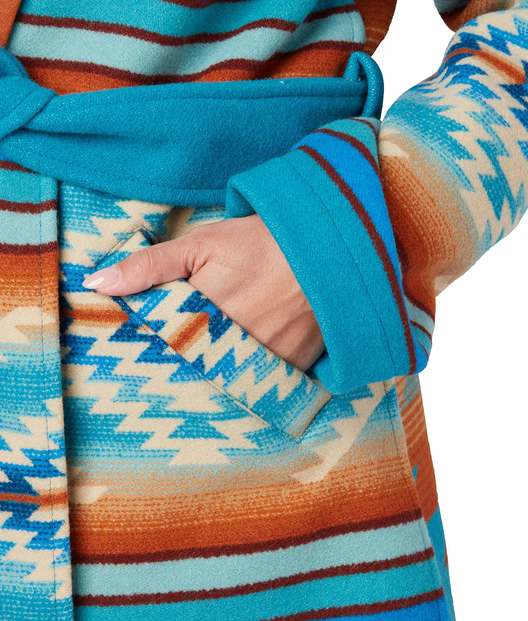 Pagosa Springs Wrap Coat :: Blue