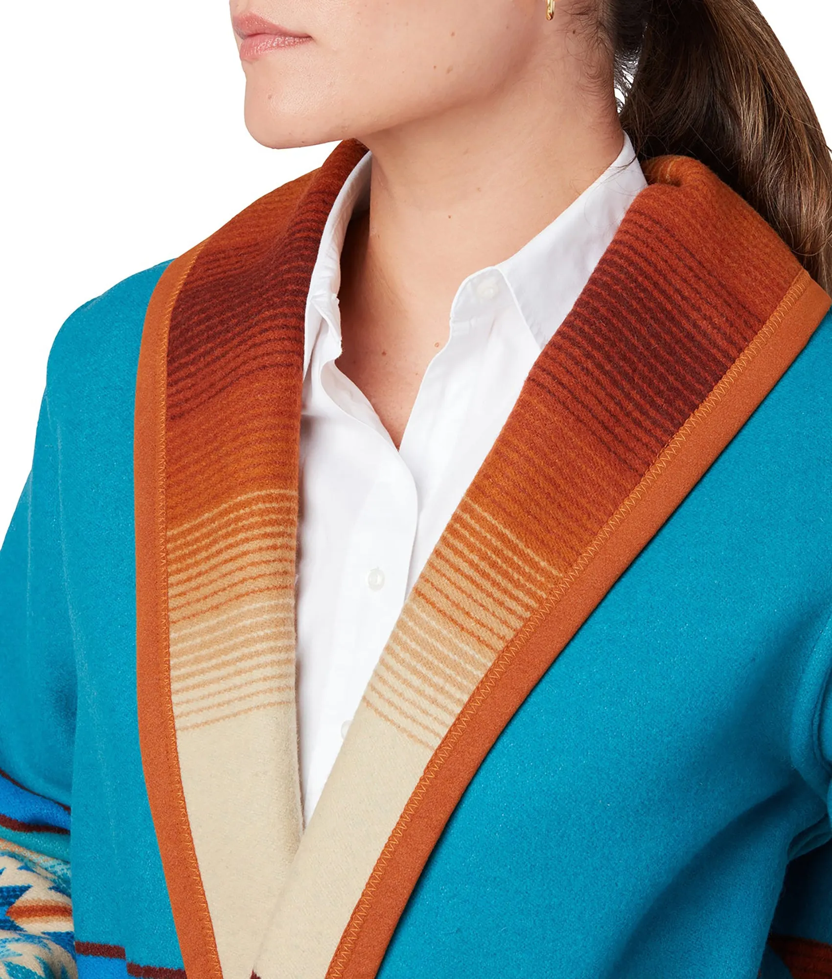 Pagosa Springs Wrap Coat :: Blue