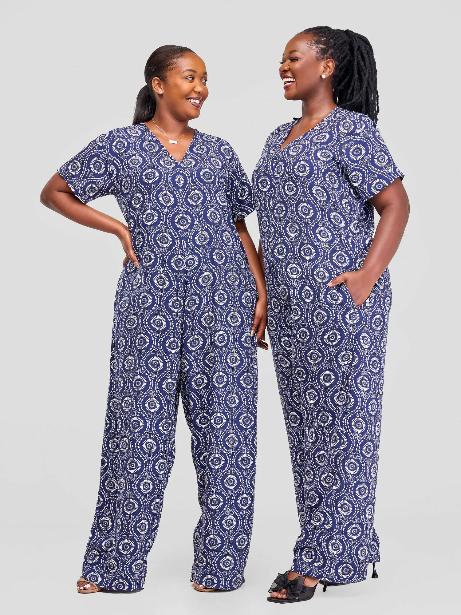 Pure Buxom Maxi Jumpsuit - Blue