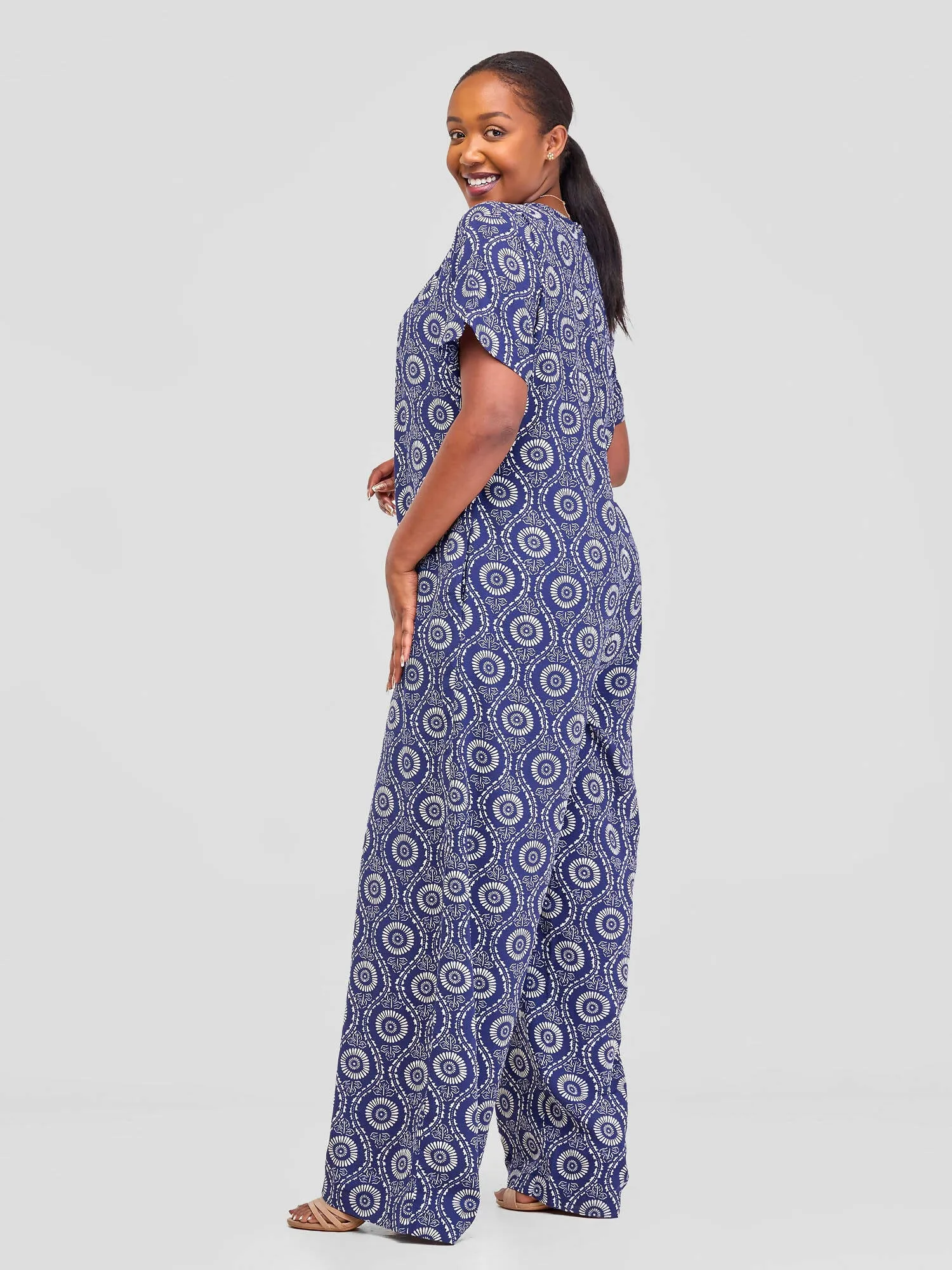 Pure Buxom Maxi Jumpsuit - Blue