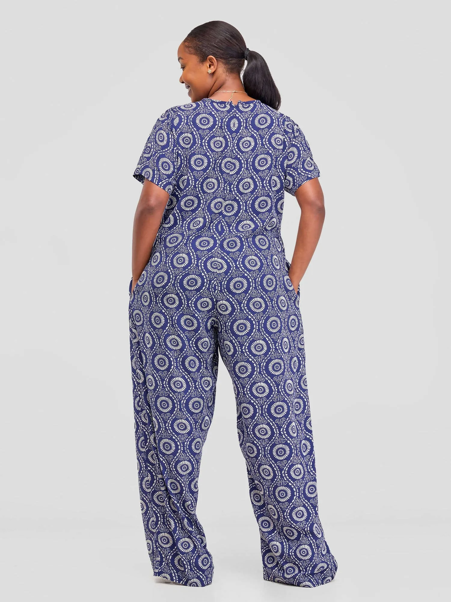 Pure Buxom Maxi Jumpsuit - Blue