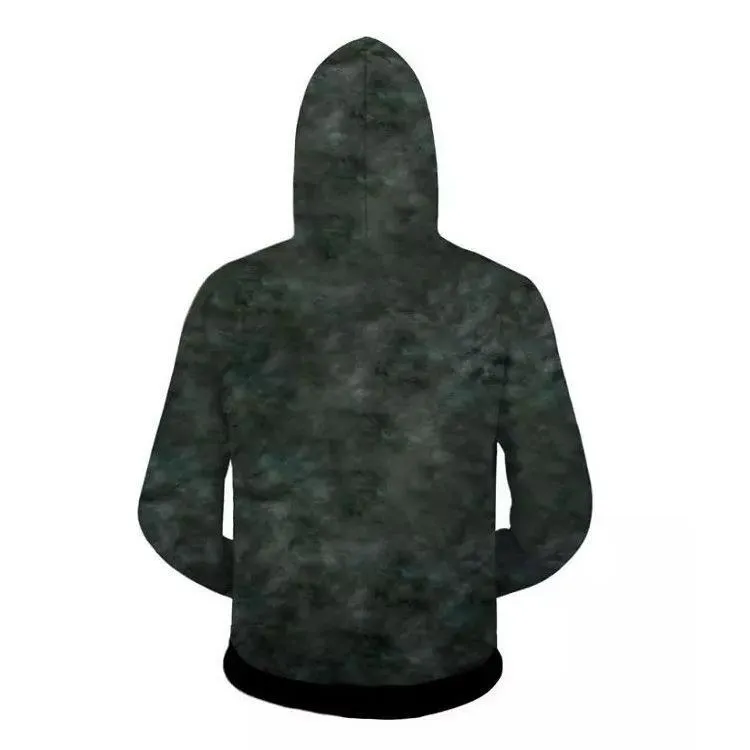 Skull 3D Printing Coat Leisure Sports Sweater Autumn And Winter