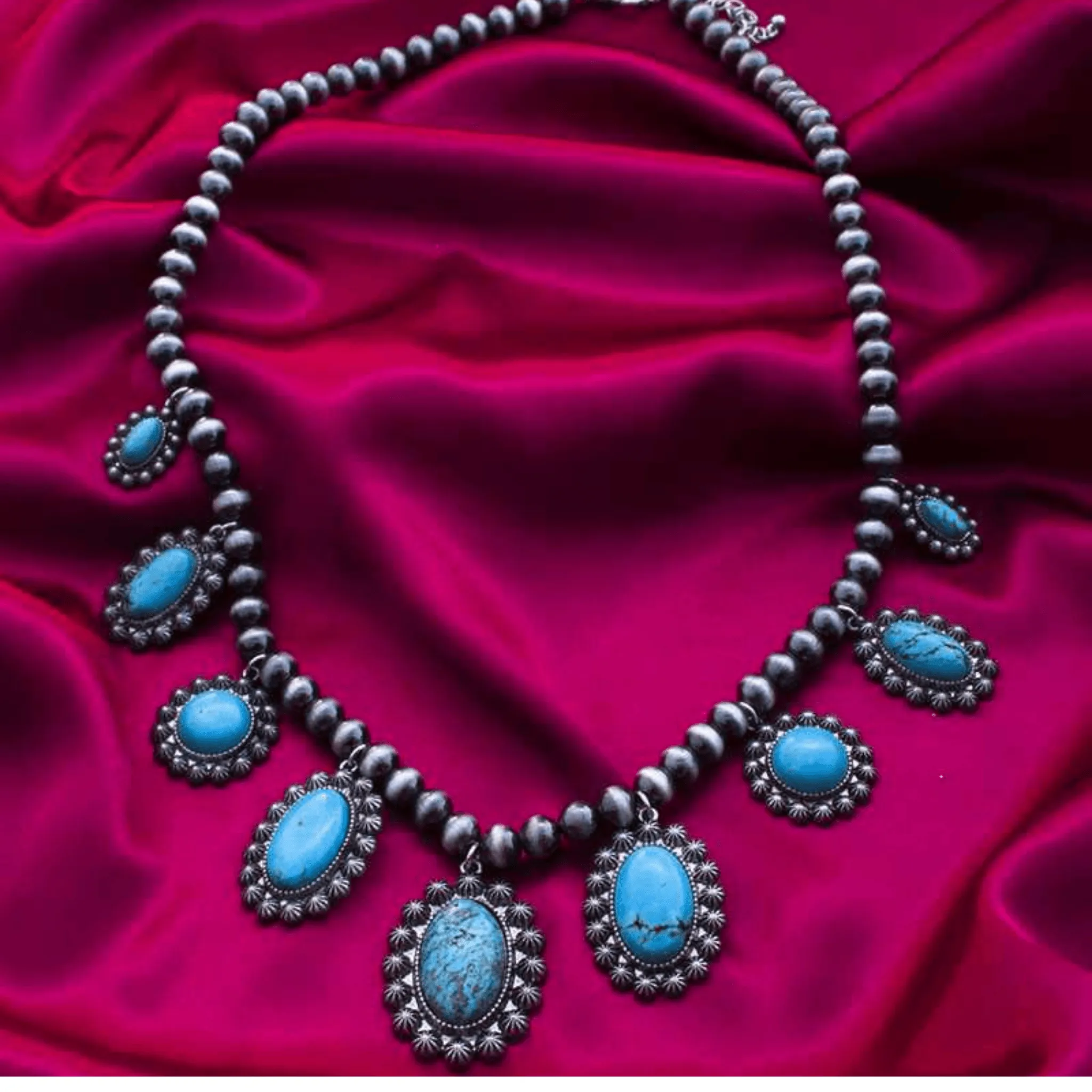 Turquoise Stone Chunky Necklace